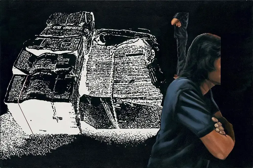 Sonpimpare, Sanjeev (Artist). Black & White Money, 2007 | Painting