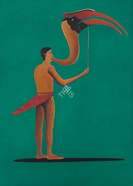 Nair, Surendran (Artist). Prosthesis For A Pro-Aesthete (Cuckoonebulopolis). Oil on canvas, 2001 | Painting | FineArts | 00645622