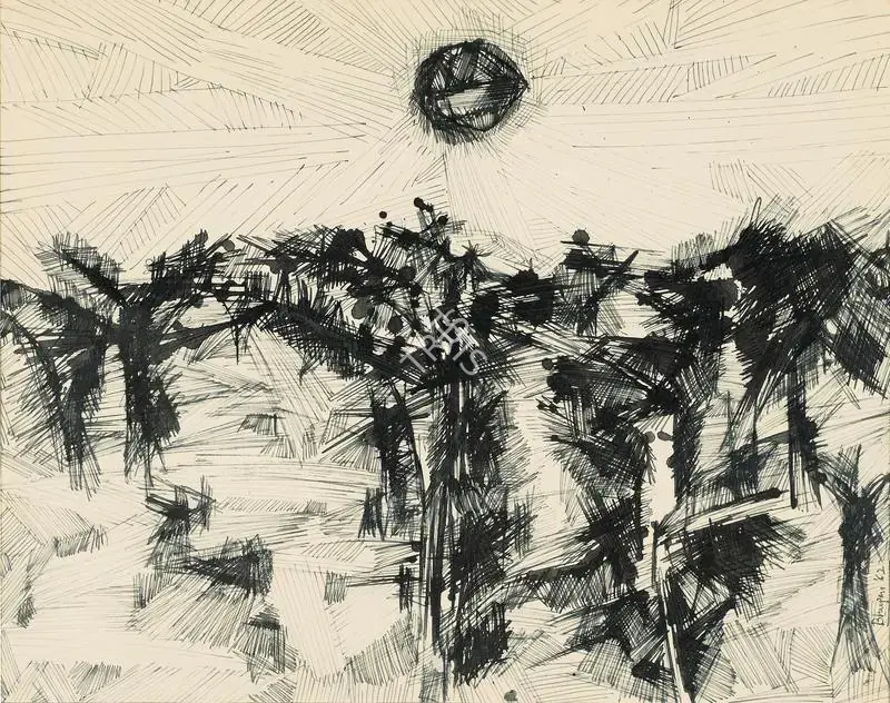 Khakhar, Bhupen (Artist). Untitled, 1962 | Drawing