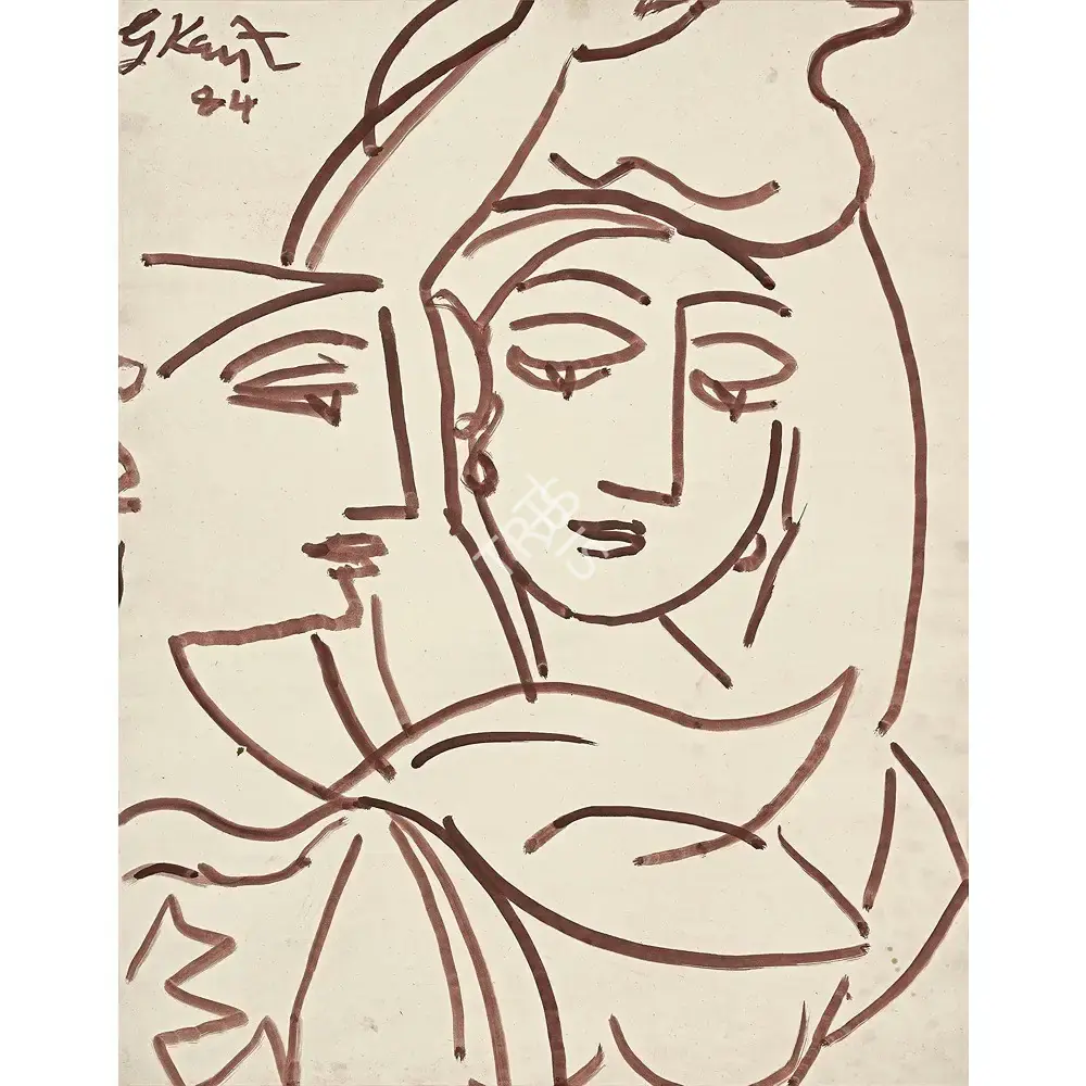 Keyt, George (Artist). Untitled, 1984 | Painting