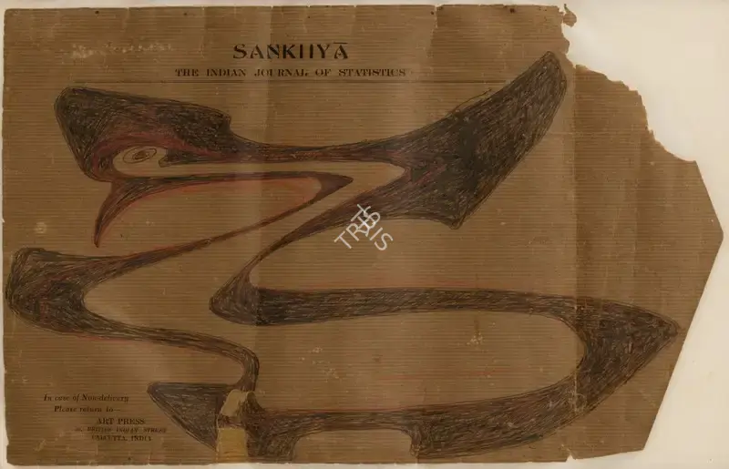 Tagore, Rabindranath (Artist). Untitled (Bird), n.d. | Painting