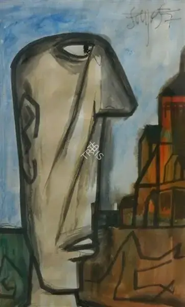 Souza, F.N. (Artist). Untitled, 1957 | Painting