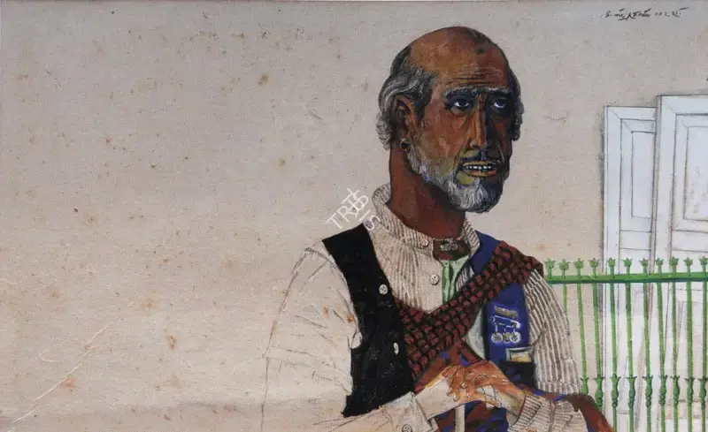 Goud, K. Laxma (Artist). Portrait, n.d. | Painting