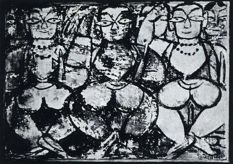 Roy, Jamini (Artist). Kritain. n.d. | Marg, December 1947 | Painting | FineArts | 00673768