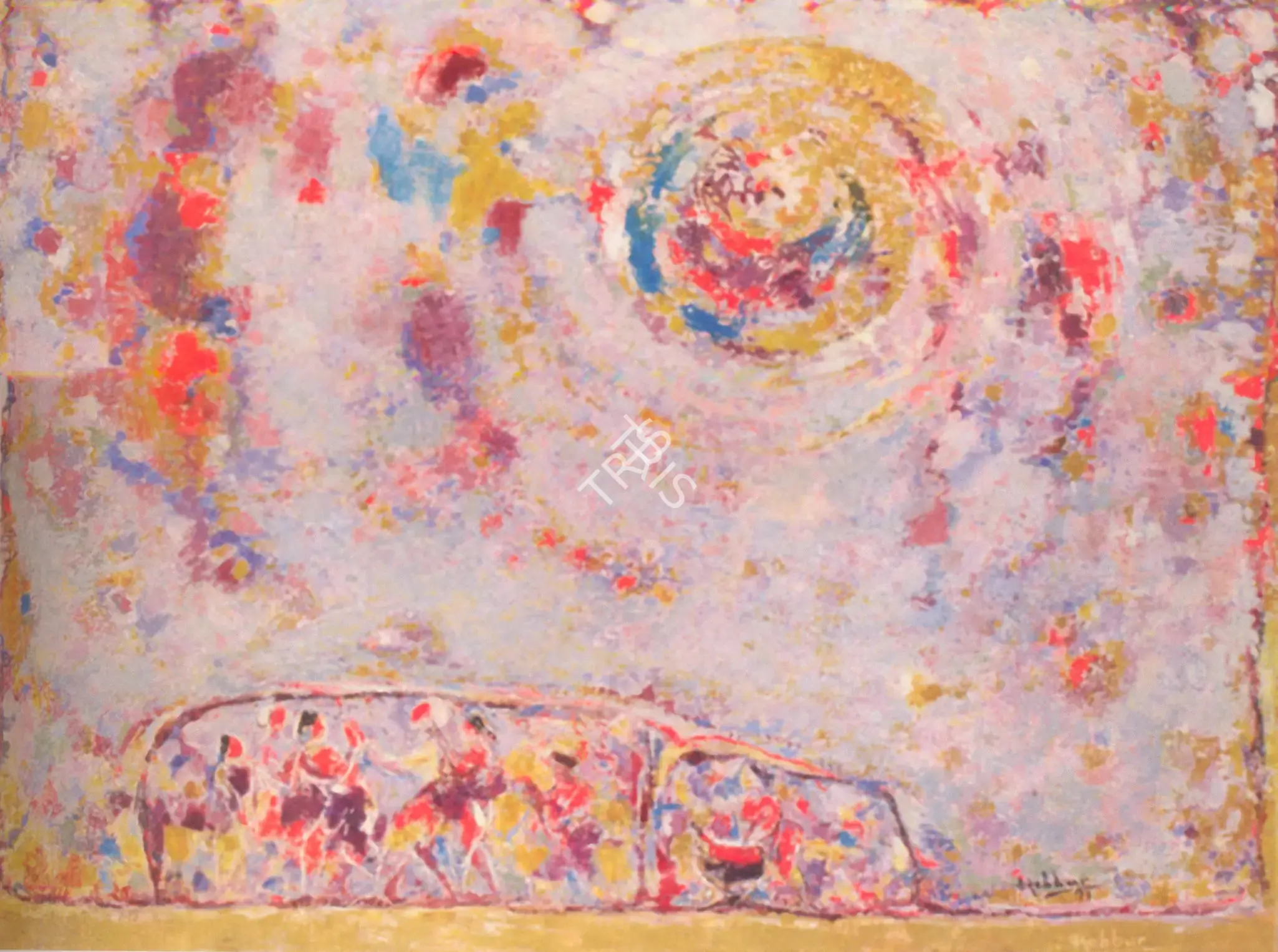 Hebbar, K.K. (Artist). Holi, 1971 | Painting