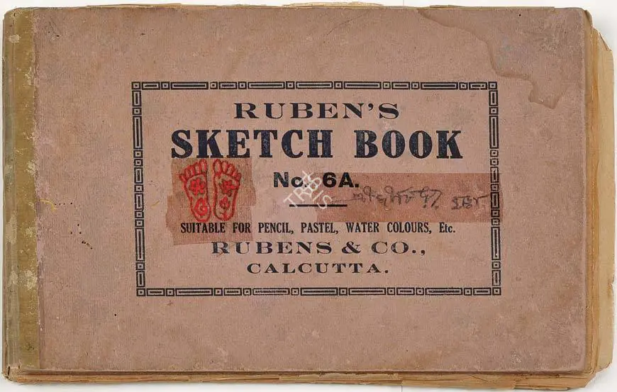 Tagore, Gaganendranath (Artist). Ruben's Sketch Book. Pencil on art paper and tissue, n.d. | Drawing | FineArts | 00642222