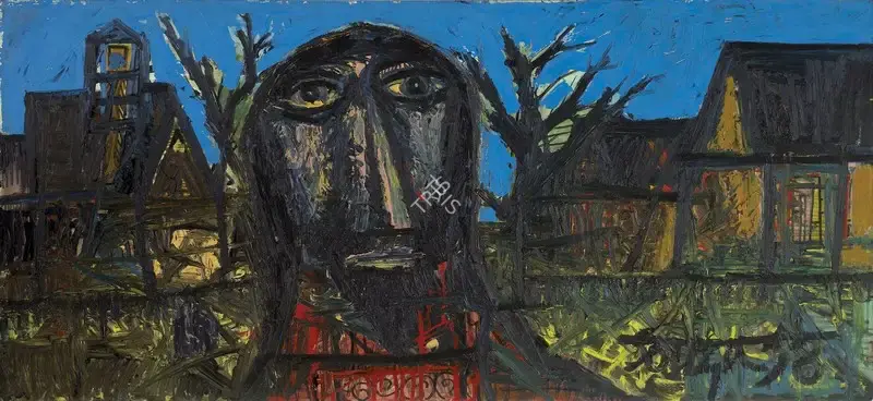 Souza, F.N. (Artist). Christ In A Village, 1958 | Painting