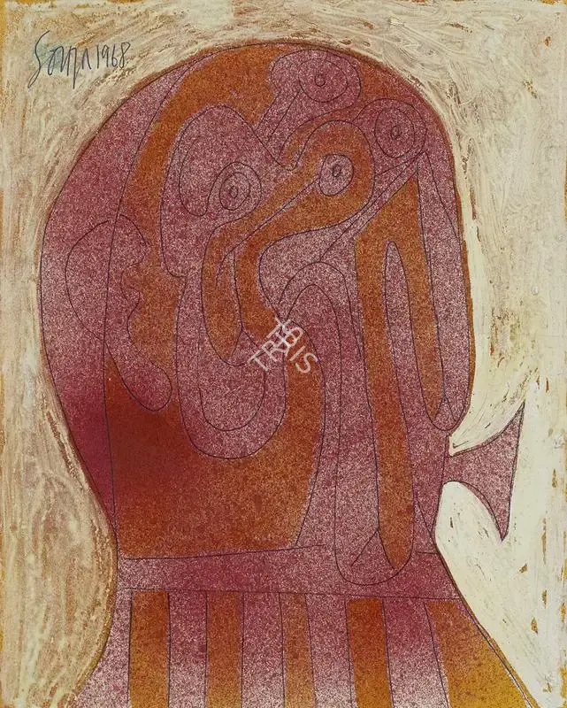 Souza, F.N. (Artist). Untitled, 1968 | Painting