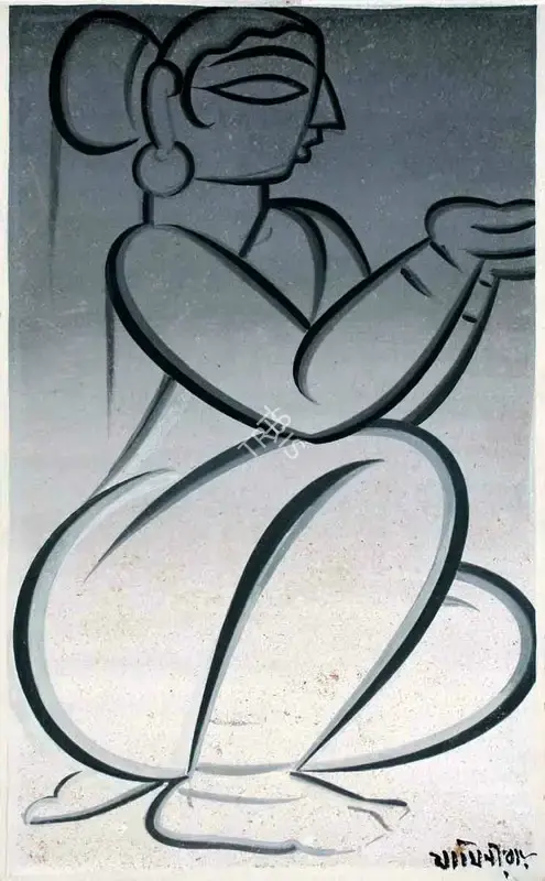 Roy, Jamini (Artist). Untitled, n.d. | Painting