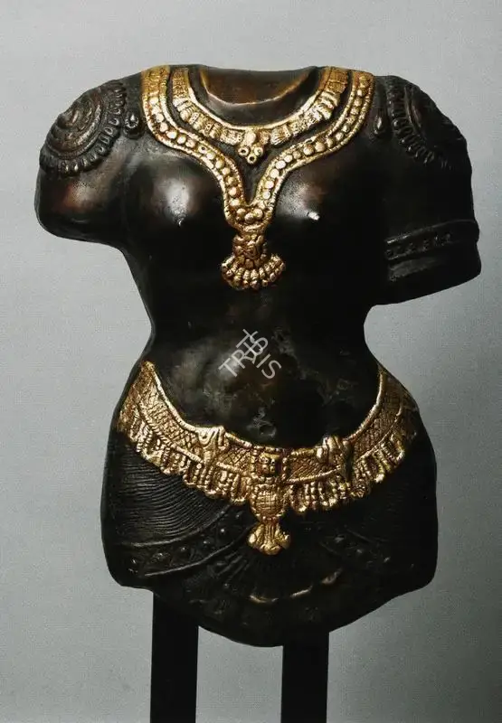 Enas, M.J. (Artist). Female Torso (Inspired From Chola Bronze Plate). Bronze, 2005 | Sculpture | FineArts | 00897377