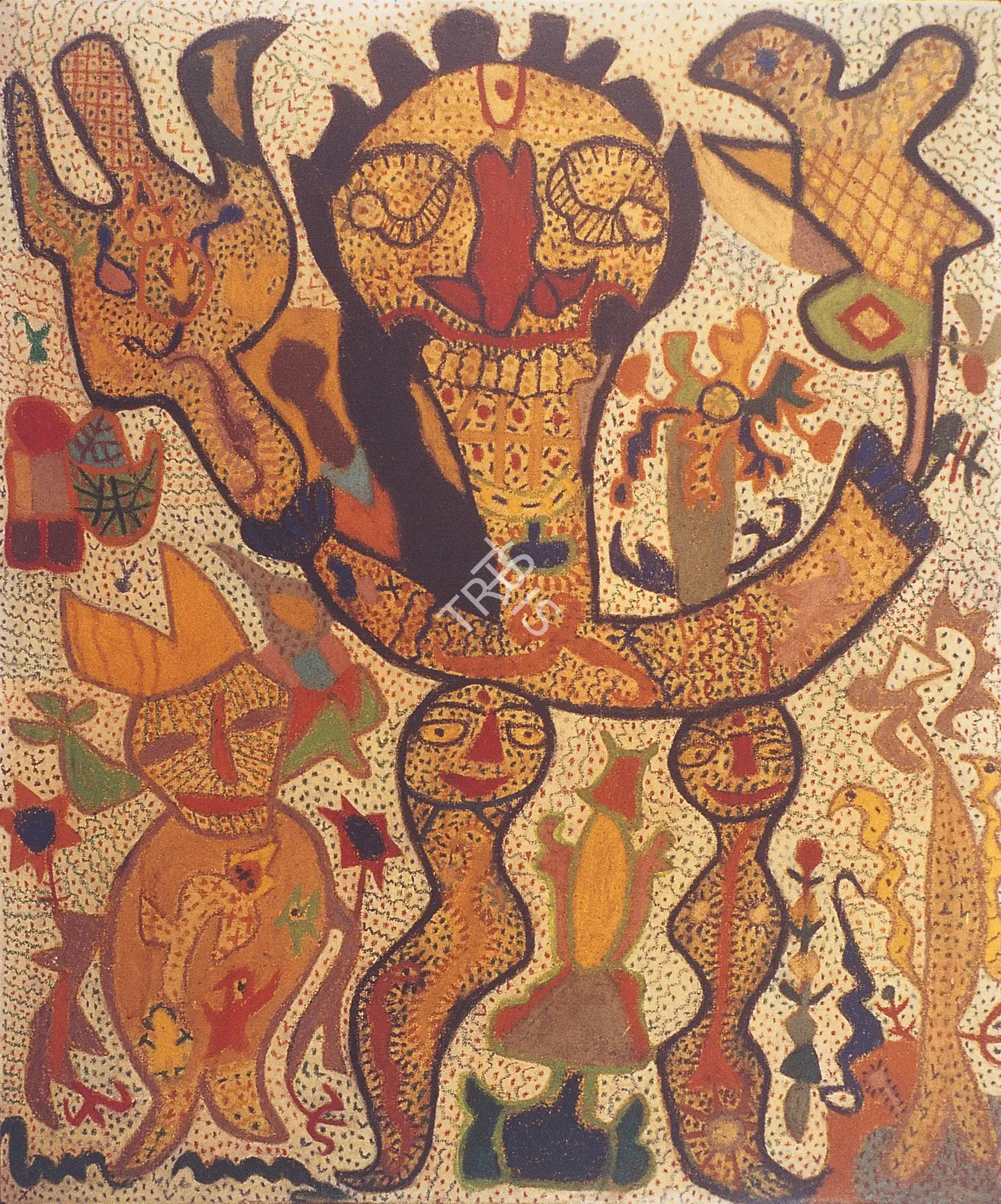 Parekh, Madhavi (Artist). Sea-King. Oil on canvas, 1970 | Painting | FineArts | 00899213