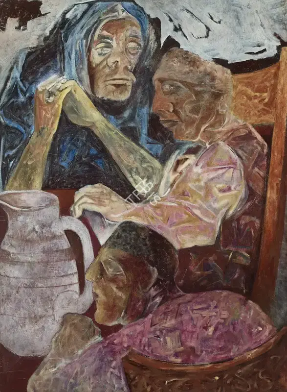 Khanna, Krishen (Artist). The Unexpected Happened, 1987 | Painting