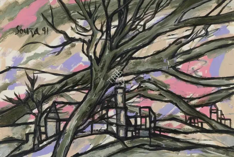 Souza, F.N. (Artist). Old Trees, 1991 | Painting