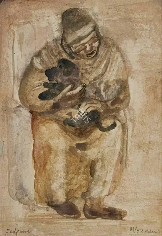 Malani, Nalini (Artist). Endgame. Watercolour on paper, 1989 | Painting  | 00867392