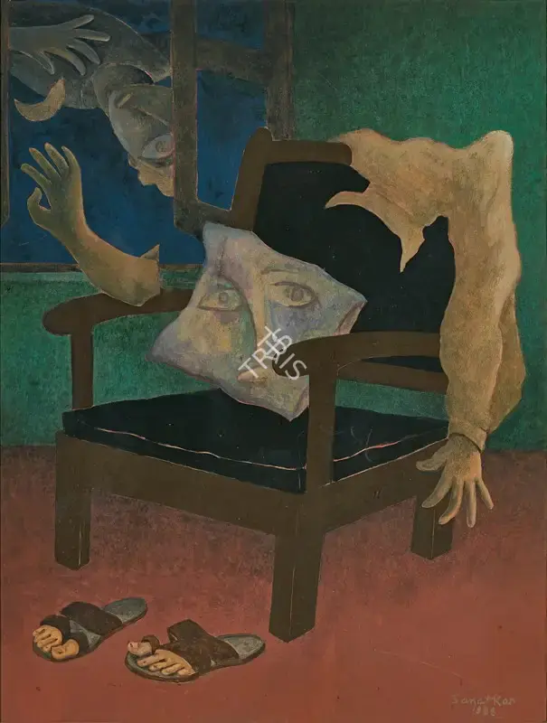 Kar, Sanat (Artist). Untitled. Tempera on paper, 1988 | Painting | FineArts | 00547171