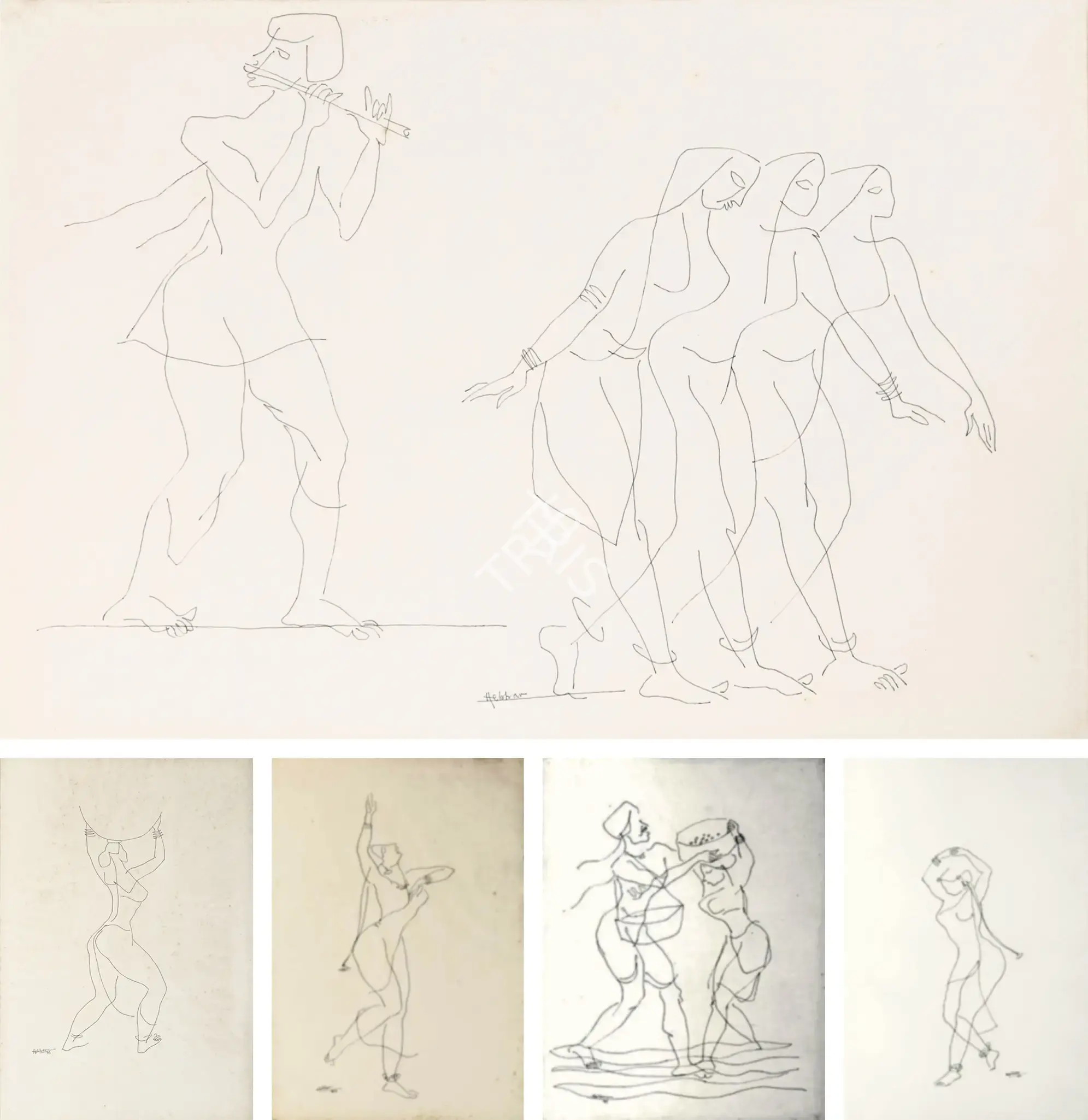 Hebbar, K.K. (Artist). Untitled, n.d. | Drawing