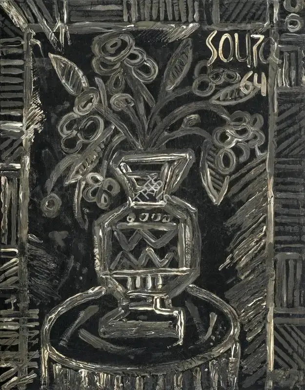 Souza, F.N. (Artist). Still Life, 1964 | Painting
