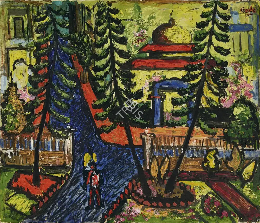 Gade, H.A. (Artist). Garden, c.1950 | Painting