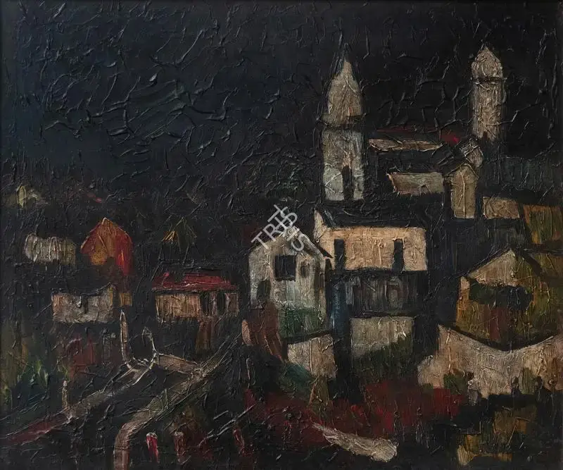 Raza, S.H. (Artist). Paysage Corse Series. Oil on canvas, 1958 | Painting | FineArts | 00336065