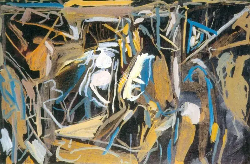 Raza, S.H. (Artist). Gesture, 1972 | Painting
