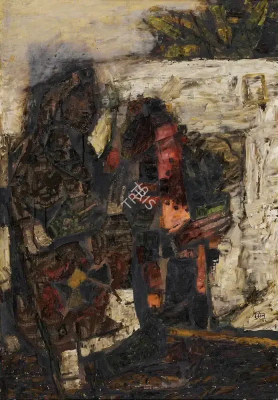 Husain, M.F. (Artist). Untitled (Mehndi), 1962 | Painting