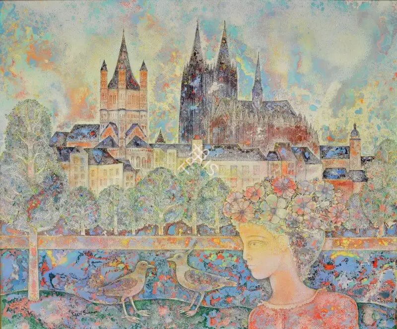 Burman, Sakti (Artist). Cologne, n.d. | Painting