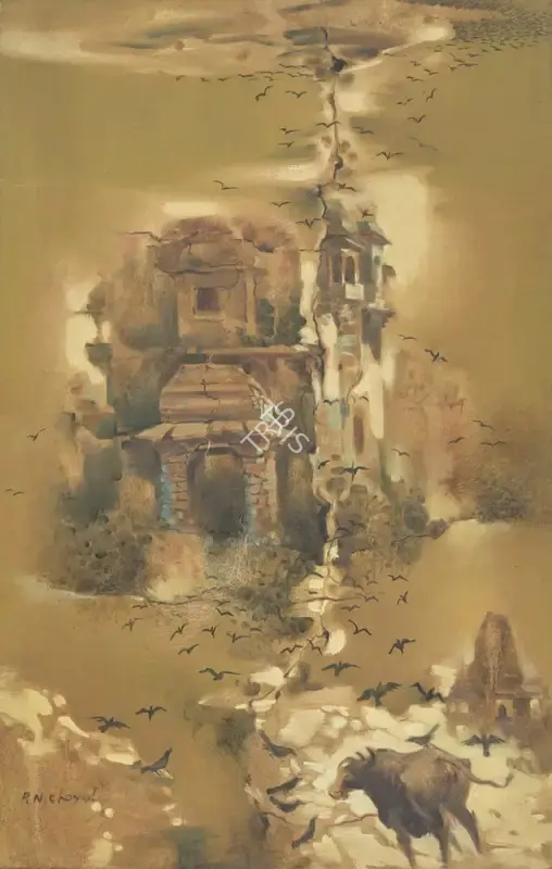 Choyal, P.N. (Artist). Untitled. Oil on canvas, n.d. | Painting | FineArts | 00603647