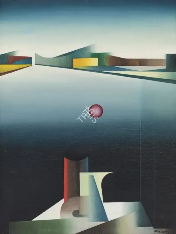 Sharma, Mohan (Artist). Untitled. Oil on canvas, 1974 | Painting | FineArts | 00353533