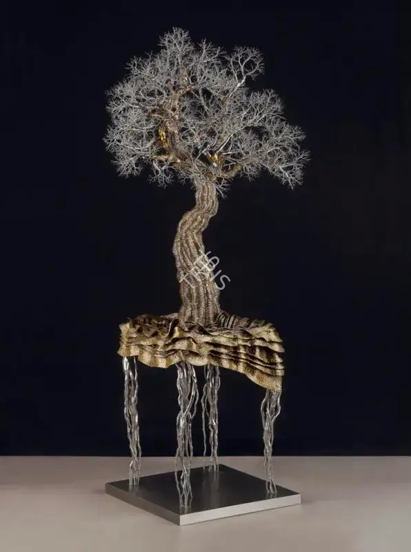 Singh, Dhananjay (Artist). Untitled. Stainless steel and bronze, 2016 | Sculpture | FineArts | 00595844