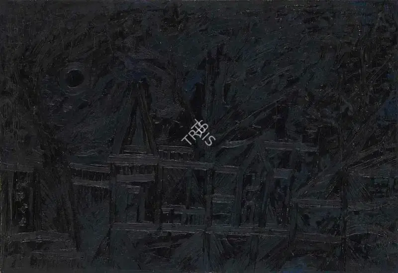 Souza, F.N. (Artist). Untitled (Landscape), c.1965 | Painting