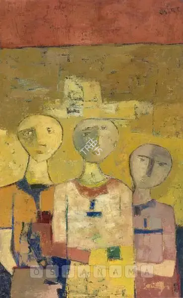 Ramkumar (Artist). Trio, n.d. | Painting