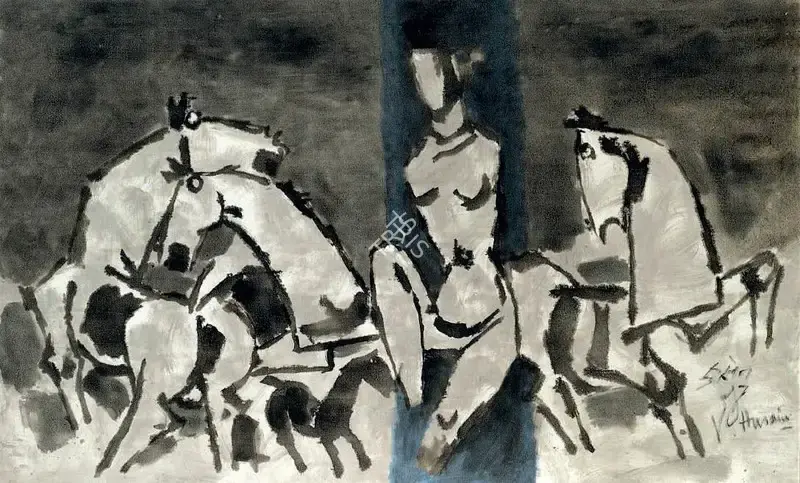 Husain, M.F. (Artist). Untitled, c.1970s | Painting