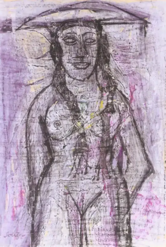 Souza, F.N. (Artist). Nude, n.d. | Painting
