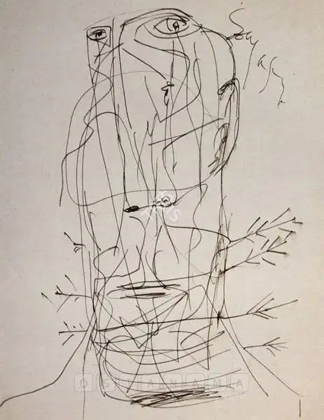 Souza, F.N. (Artist). Mr Sebastian, 1957 | Drawing