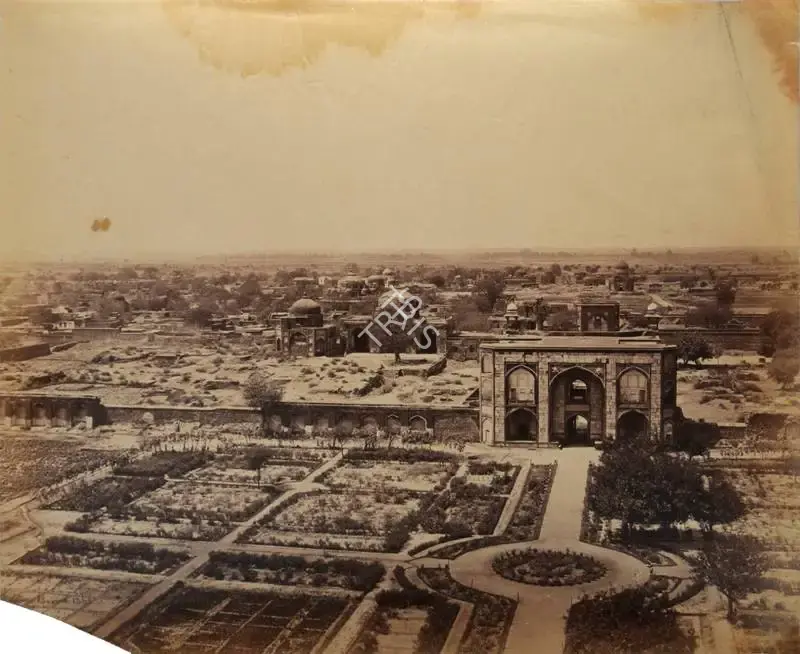 Bourne, Samuel (Photographer). View from the top of Humaioon's Tomb, showing the Ruins and Tombs of old Delhi. Albumen print, Mid 1860s | Antiquarian Photograph | Photography | 00116111