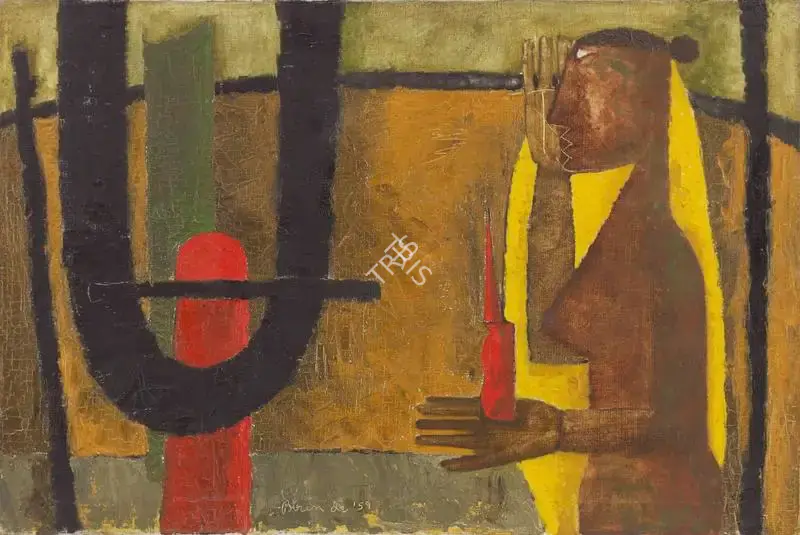 De, Biren (Artist). Untitled. Oil on canvas, 1959 | Painting  | 00866709