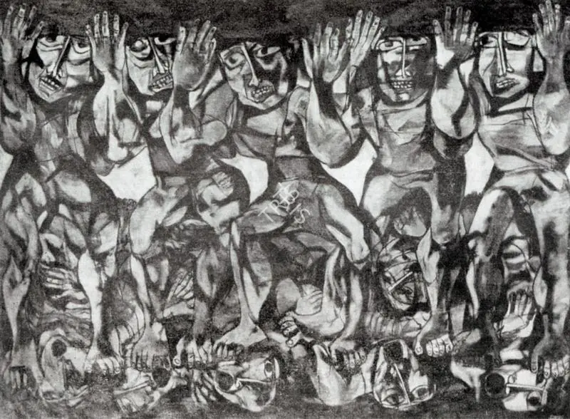 Doraiswamy, D. (Artist). Withour a Home in Winter. n.d. | Artrends, July-October 1979 - January-April 1980 | Graphic Art | FineArts | 00551636