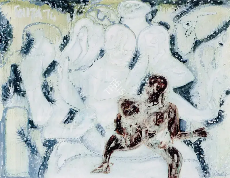 Souza, F.N. (Artist). Shiva Shakti, 1974 | Painting