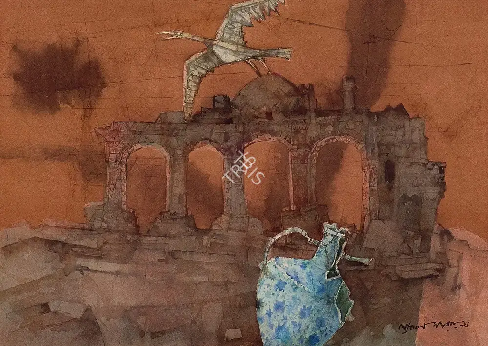 Ray, Shyamal Dutta (Artist). Some Other Place, 1991 | Painting
