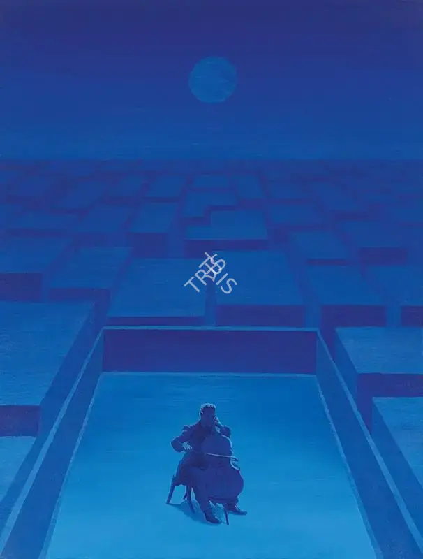 Baruah, Nikhileshwar (Artist). Blues, 2012 | Painting