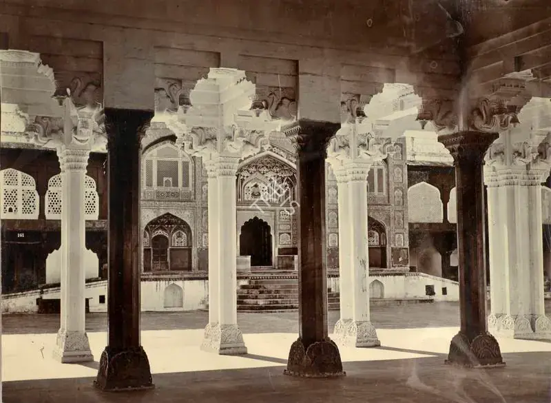 Studio Gobindram & Oodeyram (Photographic Studio). Audience Hall Amber Palace - Rajasthan, Three Studies of the Amber Palace. Albumen print, 1900s | Antiquarian Photograph | Photography | 00115957