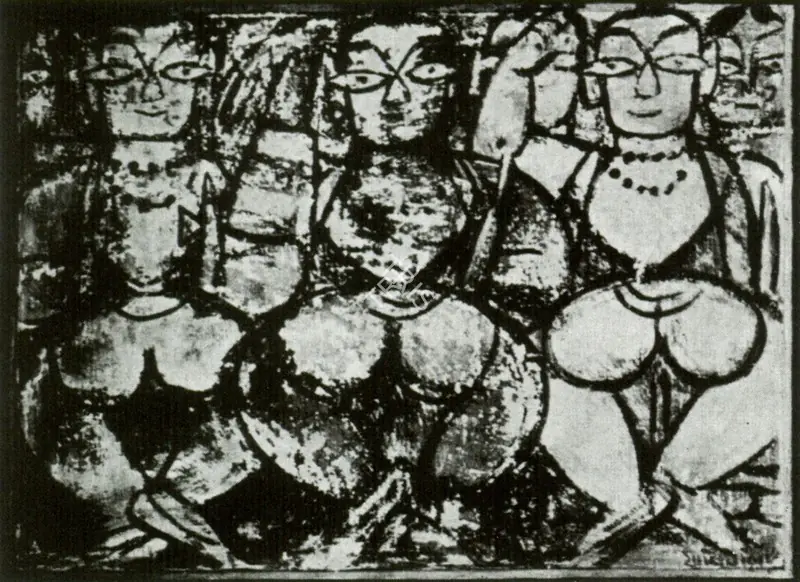 Roy, Jamini (Artist). Kritain. n.d. | Marg, December 2022 - March 2023 | Painting | FineArts | 00675410