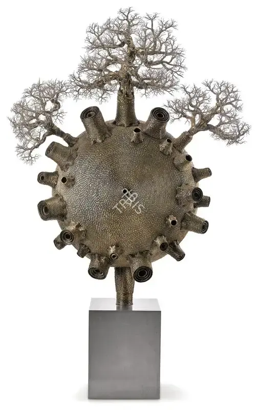 Singh, Dhananjay (Artist). Untitled. Bronze and stainless steel wire, 2015 | Sculpture | FineArts | 00547217