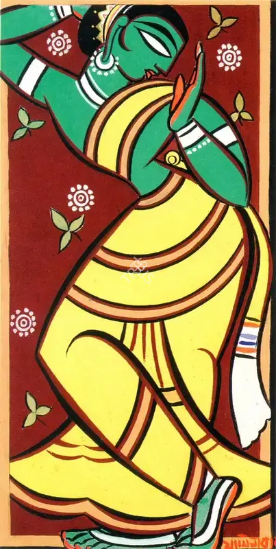 Roy, Jamini (Artist). Gopini and Reclining Female Nude, n.d. | Painting