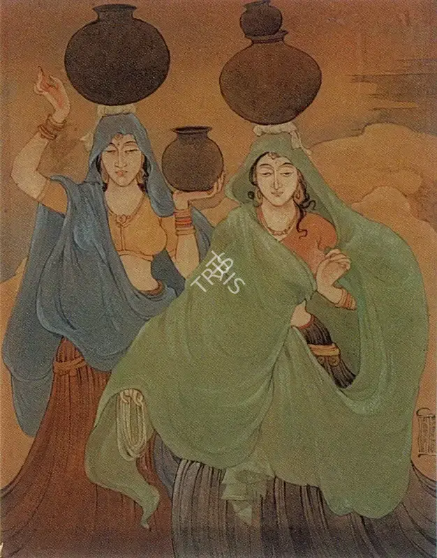 Vijaiwargiya, Ramgopal (Artist). From the Well. Wash on paper, n.d. | Painting  | 00877086