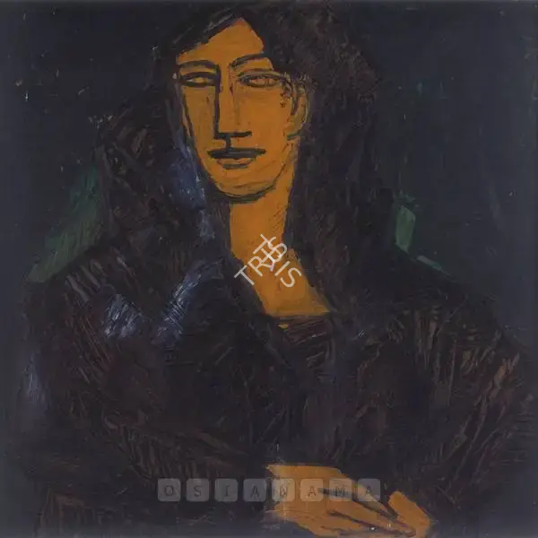 Souza, F.N. (Artist). Lady with a veil, 1959 | Painting