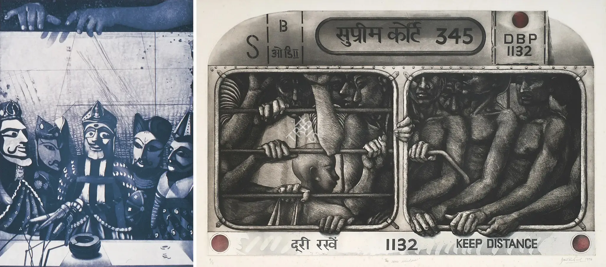 Sud, Anupam (Artist). Conference. Etching on handmade paper, 1984 | Graphic Art | FineArts | 00899230