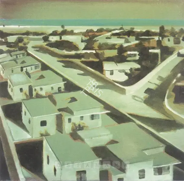 Natesan, Shibu (Artist). Port Of Kandla. Oil on canvas, 1998 | Painting | FineArts | 00600364