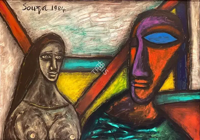 Souza, F.N. (Artist). The Secret, 1984 | Painting