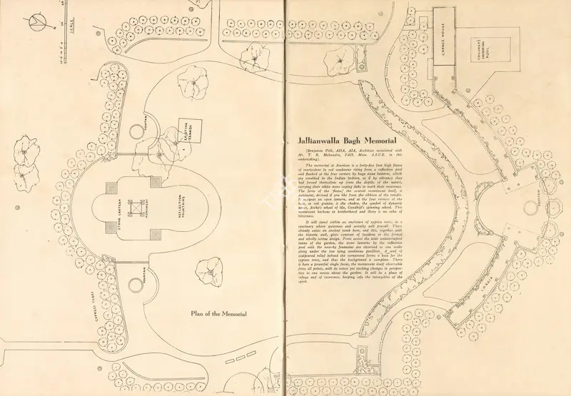 Unknown (Cartographer). Plan of the Memorial, n.d. | Map